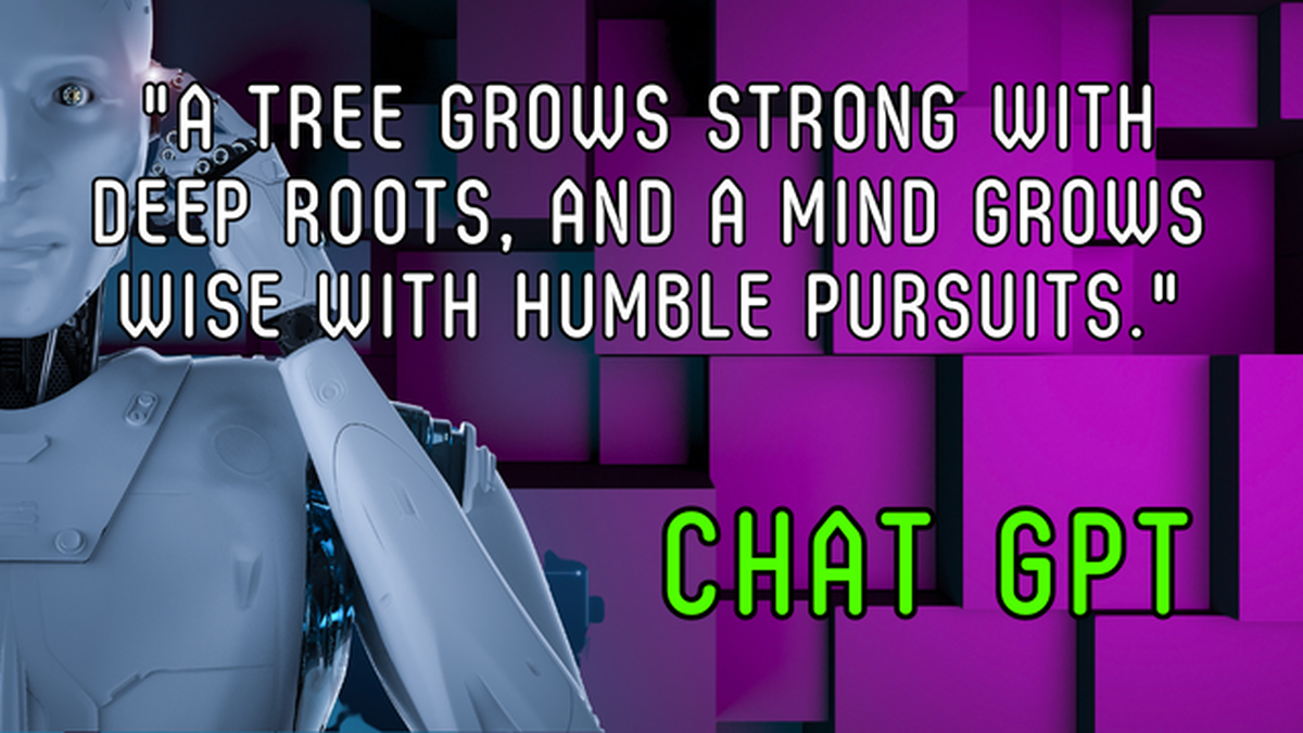 Chat GPT or Bible Proverb image number null